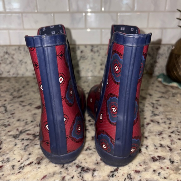 London Fog Rainboots/ short/Patterned Rain Boots#tartan#rainyday#british#travel - Picture 7 of 7